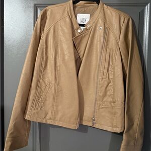 Jack by BB Dakota Tan Leather Jacket